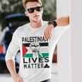 Palestinian Lives Matter 長袖Tシャツ 彼への贈り物