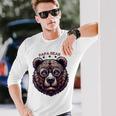 メンズ Papa Bear Face サングラス Papa Bear Lover 父の日 長袖Tシャツ 彼への贈り物