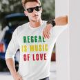 Reggae Is Music Of Love 長袖tシャツ 長袖Tシャツ 彼への贈り物