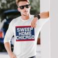 Sweep Home シカゴ野球 サウスサイド チータウン お土産 長袖Tシャツ 彼への贈り物