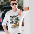 Tropic Like It's Hot パイナップル サマーサングラス ビーチ 長袖Tシャツ 彼への贈り物