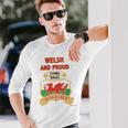 Welsh Dragon Wales ラグビートップ 長袖tシャツ 長袖Tシャツ 彼への贈り物