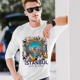 イスタンブール、トルコ 猫の街 Istanbul Turkey City Of Cats 長袖Tシャツ 彼への贈り物