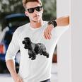 イングリッシュ・コッカー・スパニエル・ブルー・ローン 長袖Tシャツ 彼への贈り物