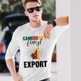 カメルーンの国旗 カメルーン語 長袖Tシャツ 彼への贈り物