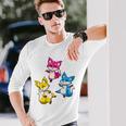 カワイイ・パンセクシュアル・プライド・フォックス 長袖tシャツ 長袖Tシャツ 彼への贈り物