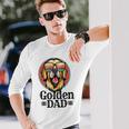 ゴールデンパパヴィンテージゴールデンレトリバー犬のための父親の日 長袖Tシャツ 彼への贈り物