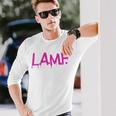 ジョニー・サンダース Lamf 長袖tシャツ 長袖Tシャツ 彼への贈り物