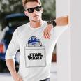 スターウォーズ R2-D2 ロゴポケット 長袖Tシャツ 彼への贈り物