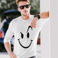 スマイリーシャツ スマイリーフェイス かわいいグラフィック 長袖Tシャツ 彼への贈り物