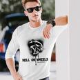 ダッジ・ヘルキャット・ヘル・オン・ホイールズ 長袖Tシャツ 彼への贈り物