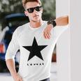 デヴィッド・ボウイ音楽ロックスターロゴ 長袖Tシャツ 彼への贈り物