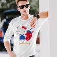 ハローキティ いちご ライトカラー 長袖Tシャツ 彼への贈り物