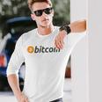 ビットコインbtcコイン暗号トレーダーBitcoinフューチャーフリーダムギフト 長袖Tシャツ 彼への贈り物