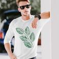 ブナの葉 植物 自然と森林 木のグラフィックス 長袖Tシャツ 彼への贈り物