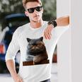 ブリティッシュショートヘア猫猫ママ猫ママかわいい猫 長袖tシャツ 長袖Tシャツ 彼への贈り物
