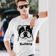 ブルドッグ 長袖Tシャツ 彼への贈り物
