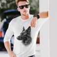 ベルギーシェパード 犬 グラフィック ペットアート ベルギーシェパード 長袖Tシャツ 彼への贈り物