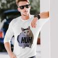 ミームハァキャット面白い 長袖tシャツ 長袖Tシャツ 彼への贈り物