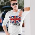 ユニオンジャック 英国の国旗 グレートブリテン ロンドン Union Jack 長袖Tシャツ 彼への贈り物