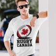 ラグビー カナダ ファン メープルリーフ スポーツ メンズ カナダ国旗 レディース 長袖Tシャツ 彼への贈り物