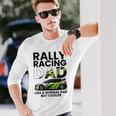 メンズ ラリーレース 父 ファニー ラリーカー レーシング お父さん 長袖Tシャツ 彼への贈り物