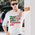 北極I Build It Tremendous Pole 面白い トランプ クリスマス 長袖tシャツ 長袖Tシャツ 彼への贈り物