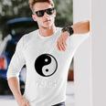 太極拳tシャツ バックプリント Body Mindpirit 陰陽tシャツ 長袖Tシャツ 彼への贈り物