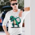 恐竜 ダビングサングラス ダブダンス 長袖Tシャツ 彼への贈り物