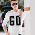 背番号 60 チーム短大スポーツ背番号付きユニフォーム 長袖Tシャツ 彼への贈り物
