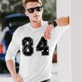 背番号 84 チーム短大スポーツ背番号付きユニフォーム 長袖Tシャツ 彼への贈り物