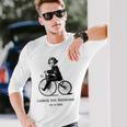 自転車に乗ったベートーベン ルートヴィグバン ベートーベン 長袖Tシャツ 彼への贈り物