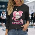 10歳の誕生日 ピンク かわいい 猫 長袖Tシャツ 彼女への贈り物