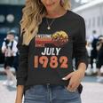1982年7月から素晴らしい。男女の誕生日。 長袖Tシャツ 彼女への贈り物