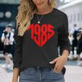 1985 ハート型 ヴィンテージ 1985 ハート型 ラブ 40歳の誕生日に 長袖Tシャツ 彼女への贈り物