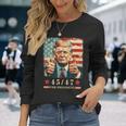 2024年大統領向けトランプ4547 長袖Tシャツ 彼女への贈り物