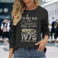 50 歳の誕生日、1975 年以来、クラシックカー、50 歳 長袖Tシャツ 彼女への贈り物