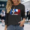 7月14日 全国共和党 フランス トリコロール 長袖Tシャツ 彼女への贈り物