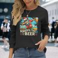 7月のクリスマス サンタハワイアンワンダフルビール 長袖Tシャツ 彼女への贈り物