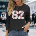 82 誕生日 野球 テーマ 誕生日 パーティー お祝い 82歳 長袖Tシャツ 彼女への贈り物