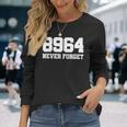 ホワイト 8964 Never Forgetelf-Defense 長袖Tシャツ 彼女への贈り物