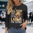 All Food Must Go To The Lab For Testing 長袖Tシャツ 彼女への贈り物