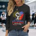 I Am Not A Filipino For Nothing ファイトサポーター サラ・ドゥテルテ 長袖Tシャツ 彼女への贈り物