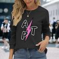 Aptアパツ、ピンクサンダー、トレンディファッション 長袖Tシャツ 彼女への贈り物