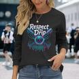 Baseball Drip For Boys Ice Cream Drip Youth Graphic Men Long Sleeve T-Shirt Gifts for Her