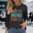 Best Brother Ever 引用デザイン。 長袖Tシャツ 彼女への贈り物