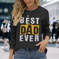 Best Dad Ever ヴィンテージ 父の日 おもしろ お父さん メンズ 夫 長袖Tシャツ 彼女への贈り物