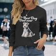 Best Dog Dad Ever ワイヤーフォックステリア 長袖Tシャツ 彼女への贈り物