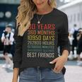 Best Friends ヴィンテージ 30年 友情記念日 長袖Tシャツ 彼女への贈り物