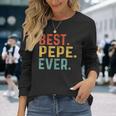Best Pepe Ever レトロヴィンテージ ペペペへのユニークなギフト 長袖Tシャツ 彼女への贈り物